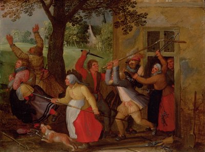 Country Pub Brawl by David Vinckboons
